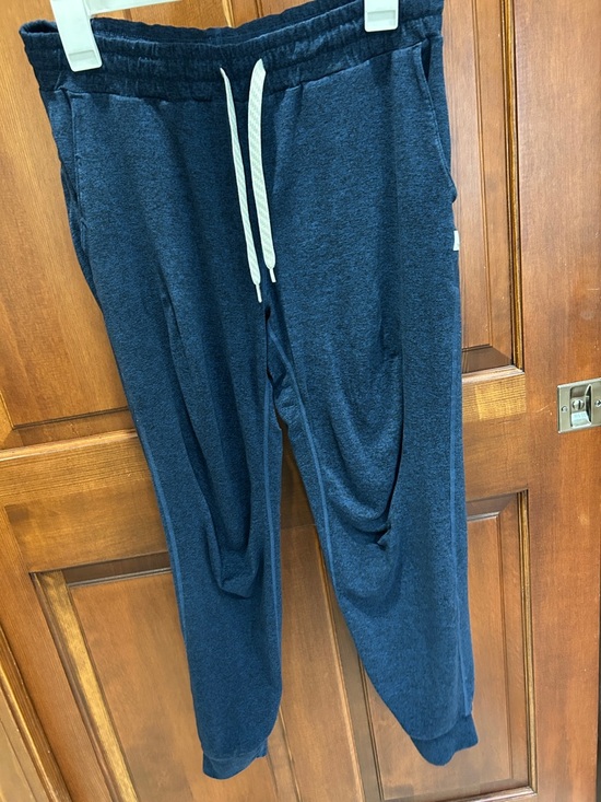 Vuori Pants - Vuori Navy Blue Track Joggers with Drawstring